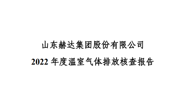 2022年度碳核查報(bào)告